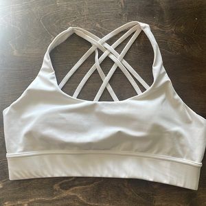 Savvi white sports bra 2x
